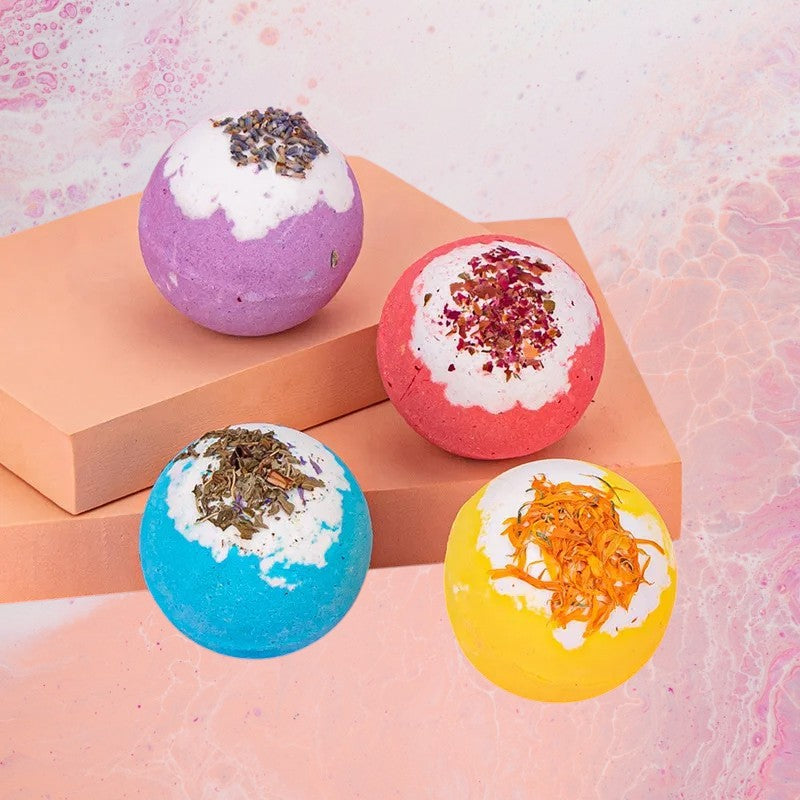 Bombes de Bain Naturelles – Explosion de Couleurs et de Bien-Être