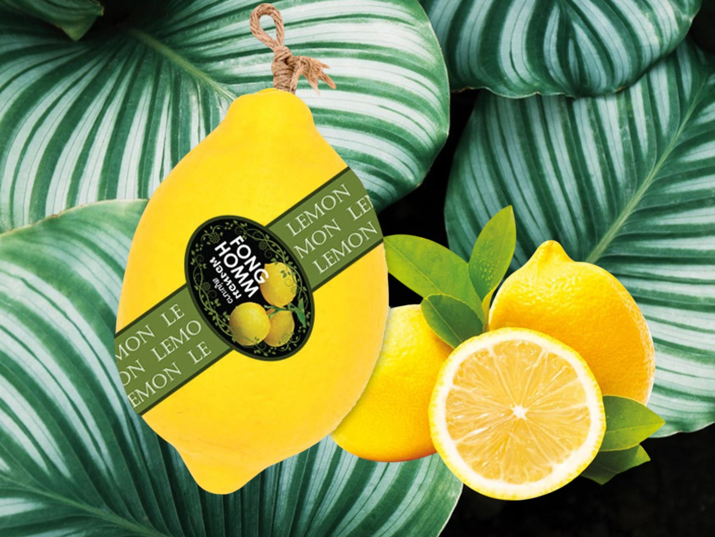 Savon Naturel en Forme de Fruit - Fraise, Mangue, Banane, Durian, Raisin, Citron