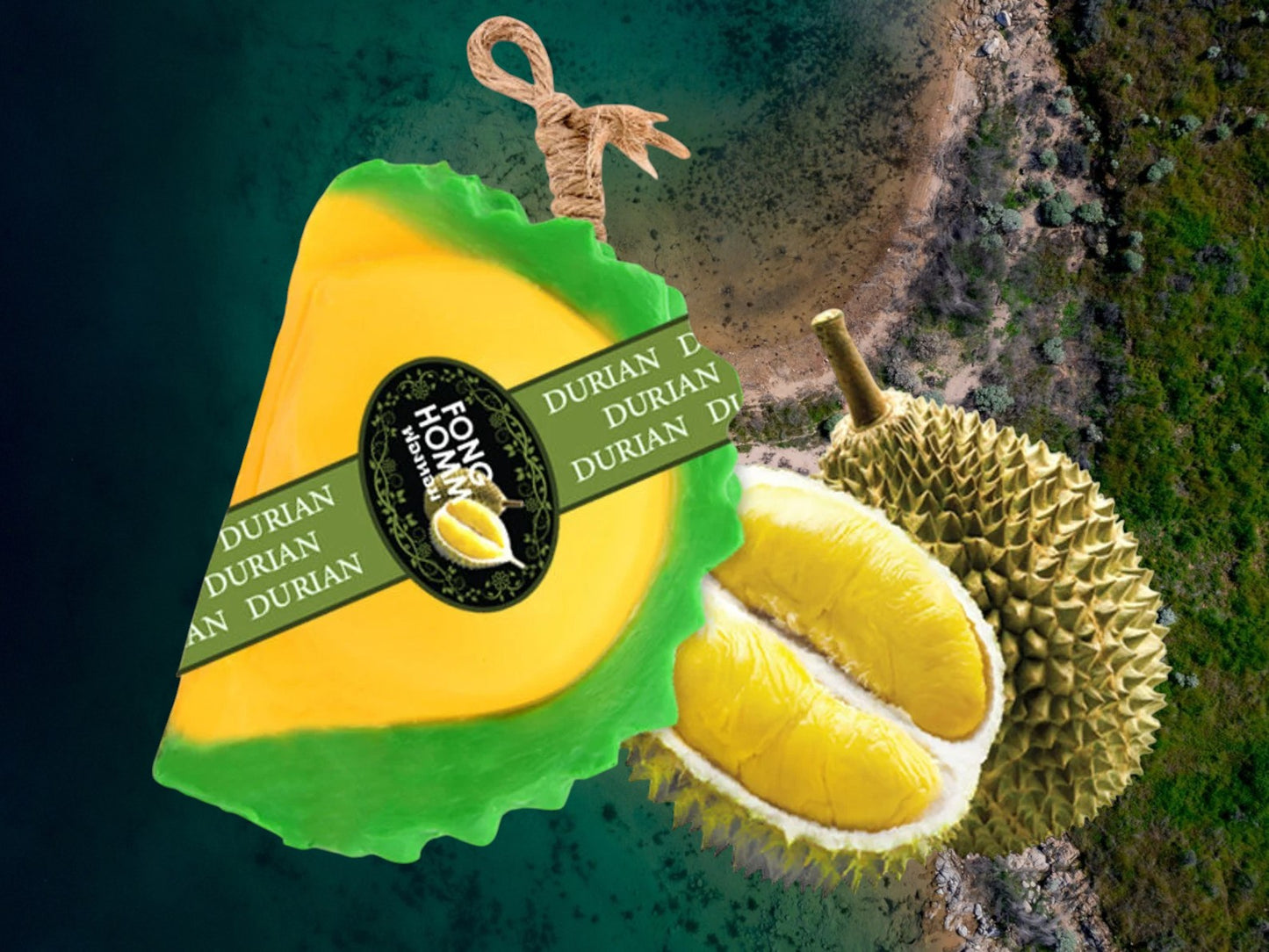 Savon Naturel en Forme de Fruit - Fraise, Mangue, Banane, Durian, Raisin, Citron
